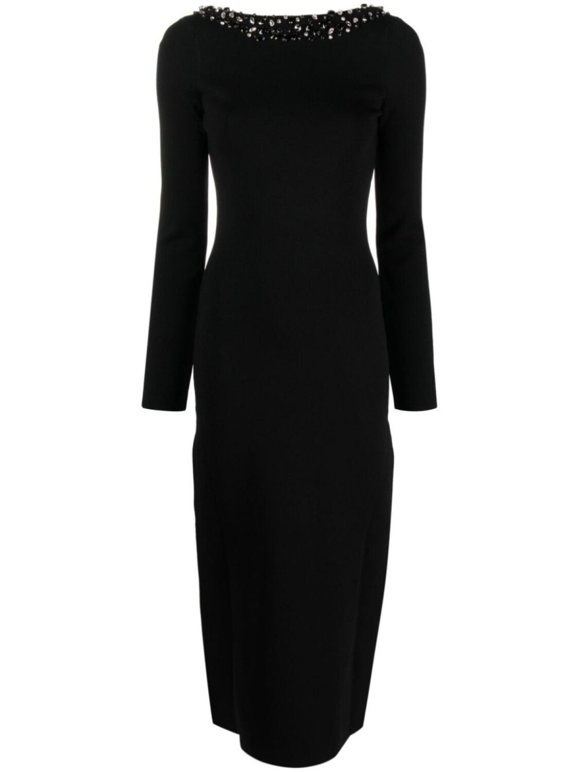 Cult Gaia платье миди Eleanora с кристаллами, черный 
Cult Gaia платье миди Eleanora с кристаллами, черный