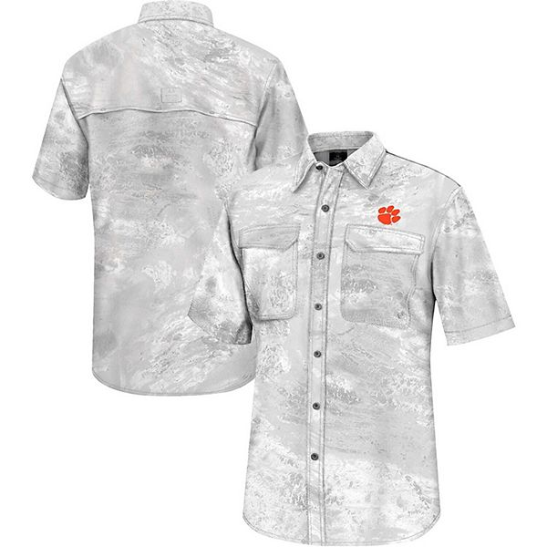 Мужская белая футболка Clemson Tigers Realtree Aspect Charter с пуговицами Colosseum
Мужская белая футболка Clemson Tigers Realtree Aspect Charter с пуговицами Colosseum