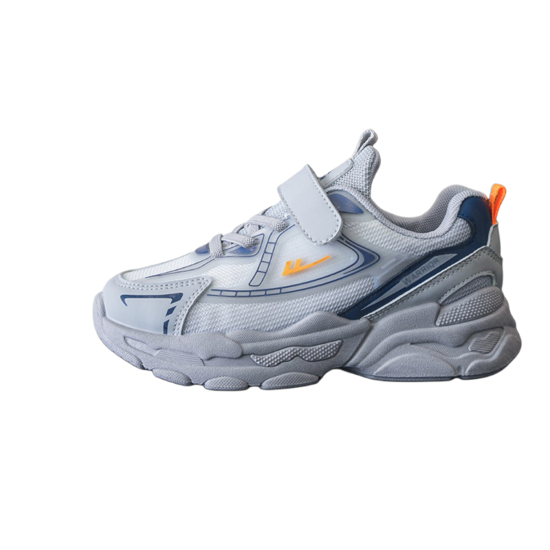 Нескользящие и дышащие низкие детские кроссовки для повседневной носки WARRIOR, серый/синий
Нескользящие и дышащие низкие детские кроссовки для повседневной носки WARRIOR, серый/синий