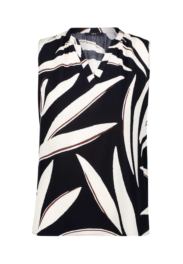 Блузка с разрезом на шее Zero, черный
Блузка с разрезом на шее Zero, черный