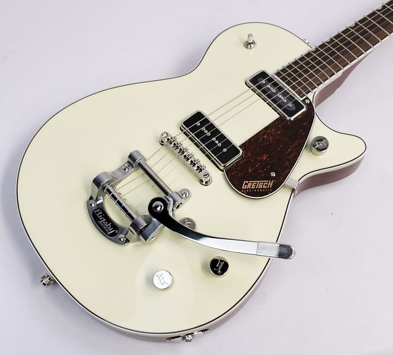 Электрогитара 2023 Gretsch G5210T-P90 Electric Guitar, Vintage White w/Bigsby
Электрогитара 2023 Gretsch G5210T-P90 Electric Guitar, Vintage White w/Bigsby