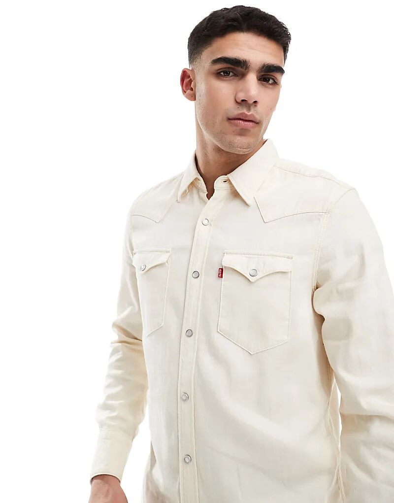 Рубашка джинсовая Barstow Western, стандартный крой, цвет экрю Levi's
Рубашка джинсовая Barstow Western, стандартный крой, цвет экрю Levi's