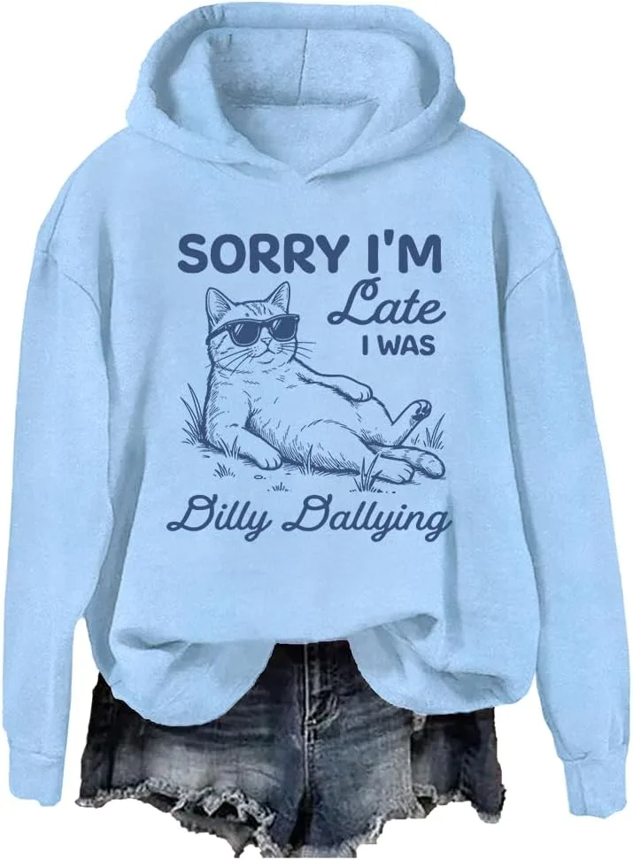 Толстовка Sorry I'm Late I Was Dilly Dallying с длинным рукавом Cynvor
Толстовка Sorry I'm Late I Was Dilly Dallying с длинным рукавом Cynvor