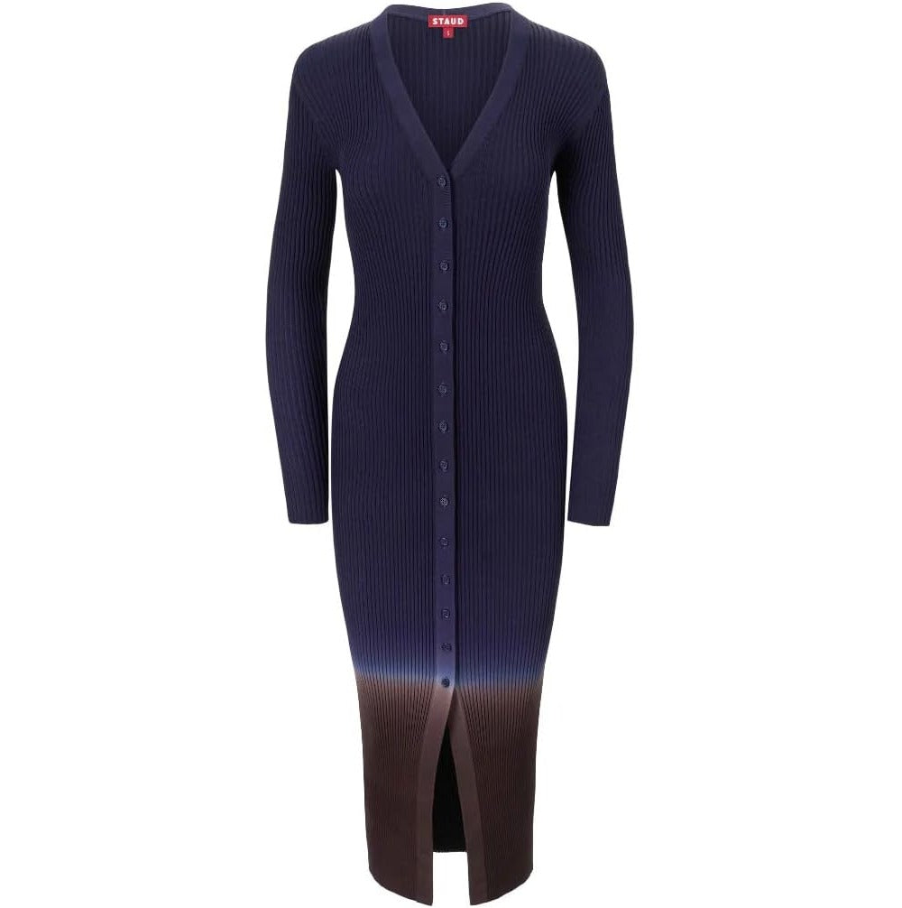 Staud женское платье-свитер Shoko в рубчик, цвет Twilight Dip Dye
Staud женское платье-свитер Shoko в рубчик, цвет Twilight Dip Dye