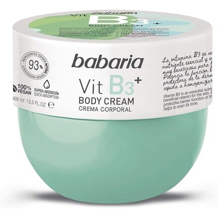 Крем для тела с витамином B3 400мл, Babaria
Крем для тела с витамином B3 400мл, Babaria