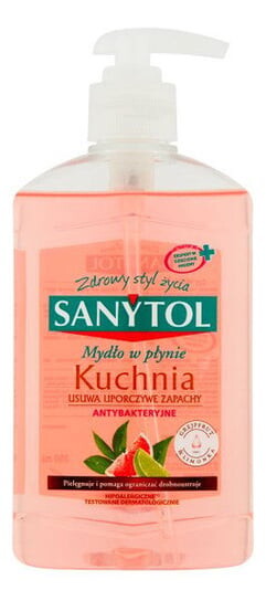 Антибактериальное жидкое мыло 250мл Sanytol Kitchen
Антибактериальное жидкое мыло 250мл Sanytol Kitchen