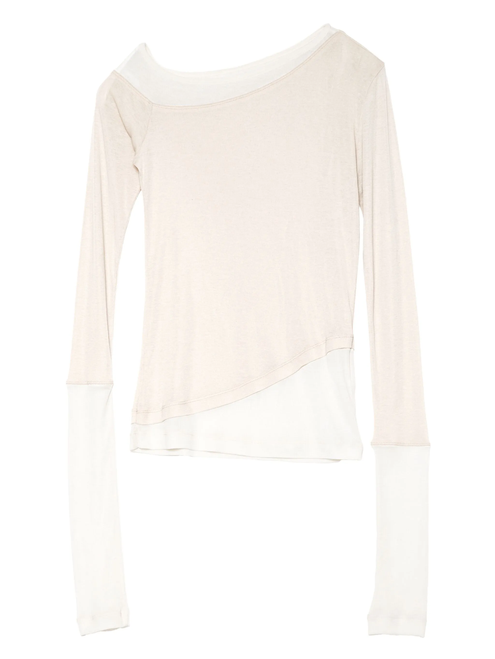 Топ с открытыми плечами и длинными рукавами Muller Of Yoshiokubo, бежевый
Топ с открытыми плечами и длинными рукавами Muller Of Yoshiokubo, бежевый