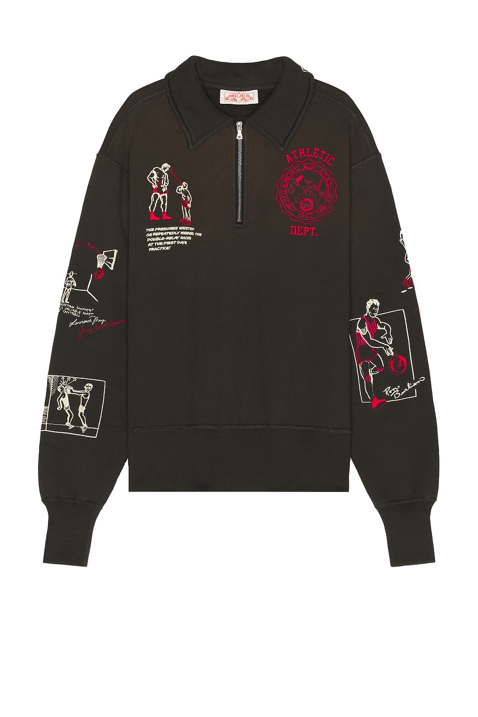 Варсити свитер с молнией на 1/4 Samuel Zelig, Brown
Варсити свитер с молнией на 1/4 Samuel Zelig, Brown