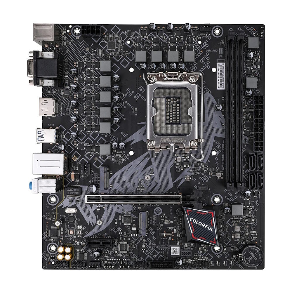 Материнская плата Colorful BATTLE-AX B760M-F PRO V20, LGA 1700, DDR4
Материнская плата Colorful BATTLE-AX B760M-F PRO V20, LGA 1700, DDR4