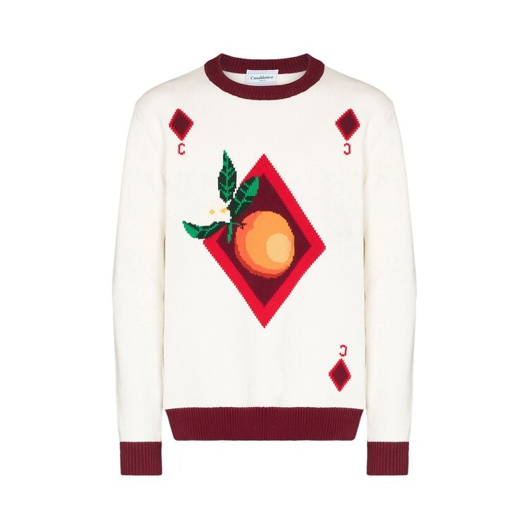 Свитер Casablanca Orange Card Intarsia Sweater 'Off White', белый
Свитер Casablanca Orange Card Intarsia Sweater 'Off White', белый