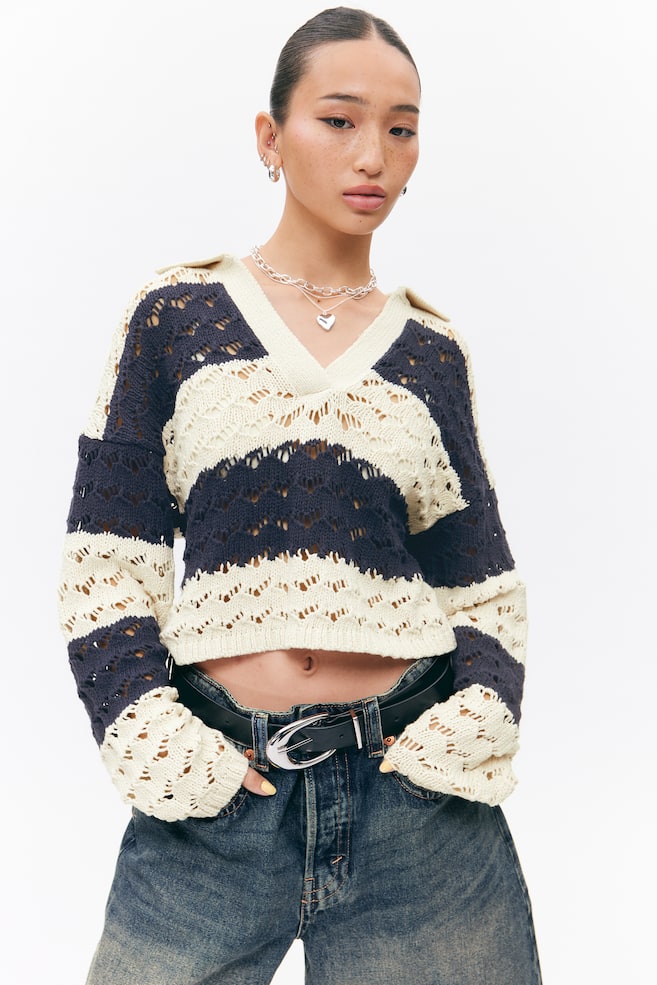 Свободный свитер крупной вязки Monki, синий
Свободный свитер крупной вязки Monki, синий