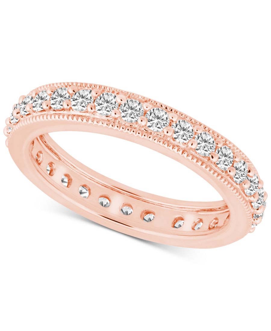 Кольцо-дорожка с бриллиантами по краю (7/8 карата) из 14-каратного золота Macy's, Rose Gold
Кольцо-дорожка с бриллиантами по краю (7/8 карата) из 14-каратного золота Macy's, Rose Gold