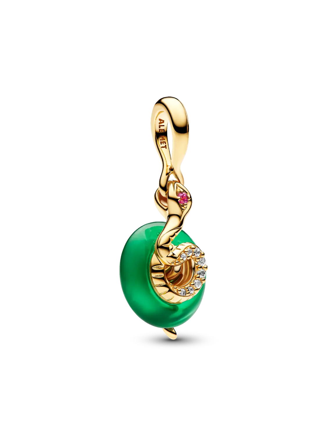 Подвеска из муранского стекла Змея зеленого цвета Pandora, 14-каратное золотое покрытие
Подвеска из муранского стекла Змея зеленого цвета Pandora, 14-каратное золотое покрытие