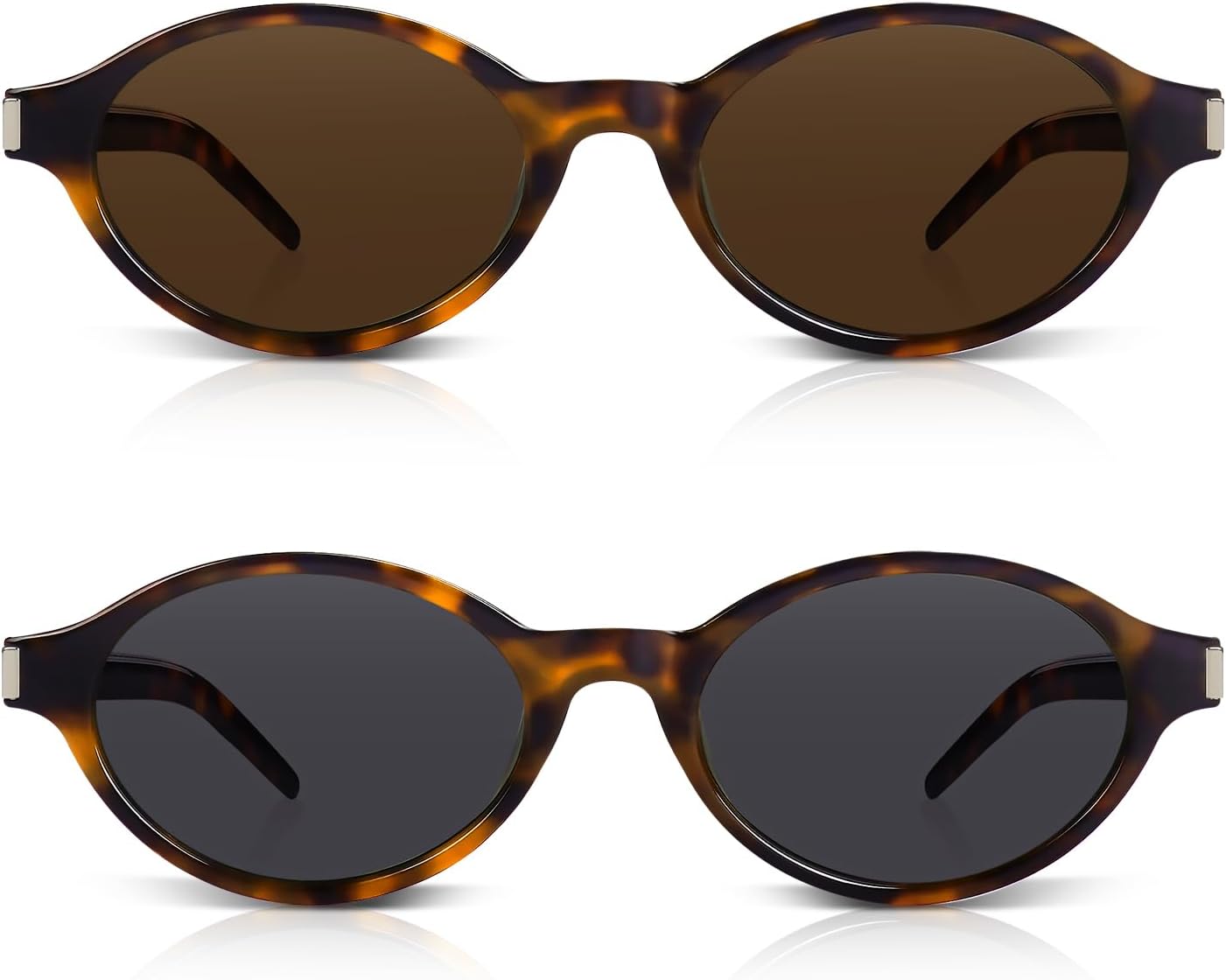 Солнцезащитные очки DrRelax Retro Oval для женщин, модные, в стиле 90-х, небольшие, винтажные, дизайнерские, с линзами, защищающими от УФ-излучения UV400, 2 Pack-tortoise Brown/ Tortoise Grey
Солнцезащитные очки DrRelax Retro Oval для женщин, модные, в стиле 90-х, небольшие, винтажные, дизайнерские, с линзами, защищающими от УФ-излучения UV400, 2 Pack-tortoise Brown/ Tortoise Grey