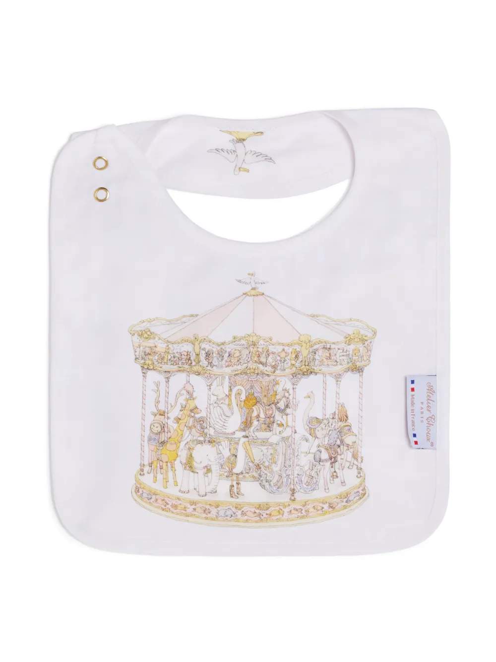 Нагрудник из органического хлопка с принтом Carousel Atelier Choux, белый
Нагрудник из органического хлопка с принтом Carousel Atelier Choux, белый