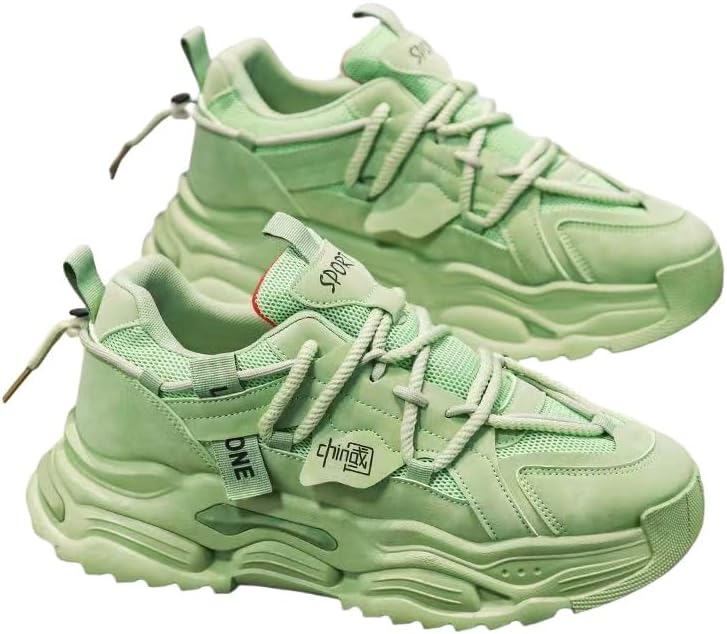 Мужские стильные повседневные кроссовки на шнуровке - удобные, противоскользящие и дышащие, подходящие для активного отдыха в любое время года Minlaidian, зеленый
Мужские стильные повседневные кроссовки на шнуровке - удобные, противоскользящие и дышащие, подходящие для активного отдыха в любое время года Minlaidian, зеленый