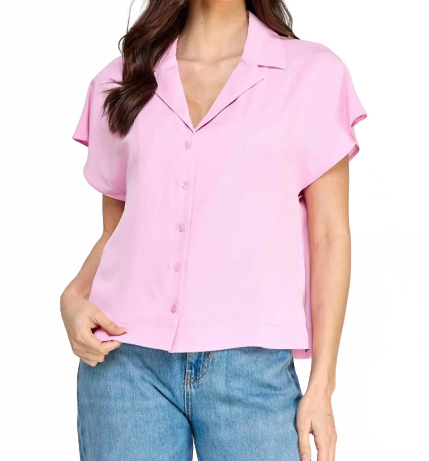 Блуза Benton с пуговицами в розовом цвете Michel
Блуза Benton с пуговицами в розовом цвете Michel