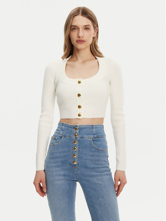 Кардиган обычного кроя MK53S51E2 Elisabetta Franchi, экрю
Кардиган обычного кроя MK53S51E2 Elisabetta Franchi, экрю