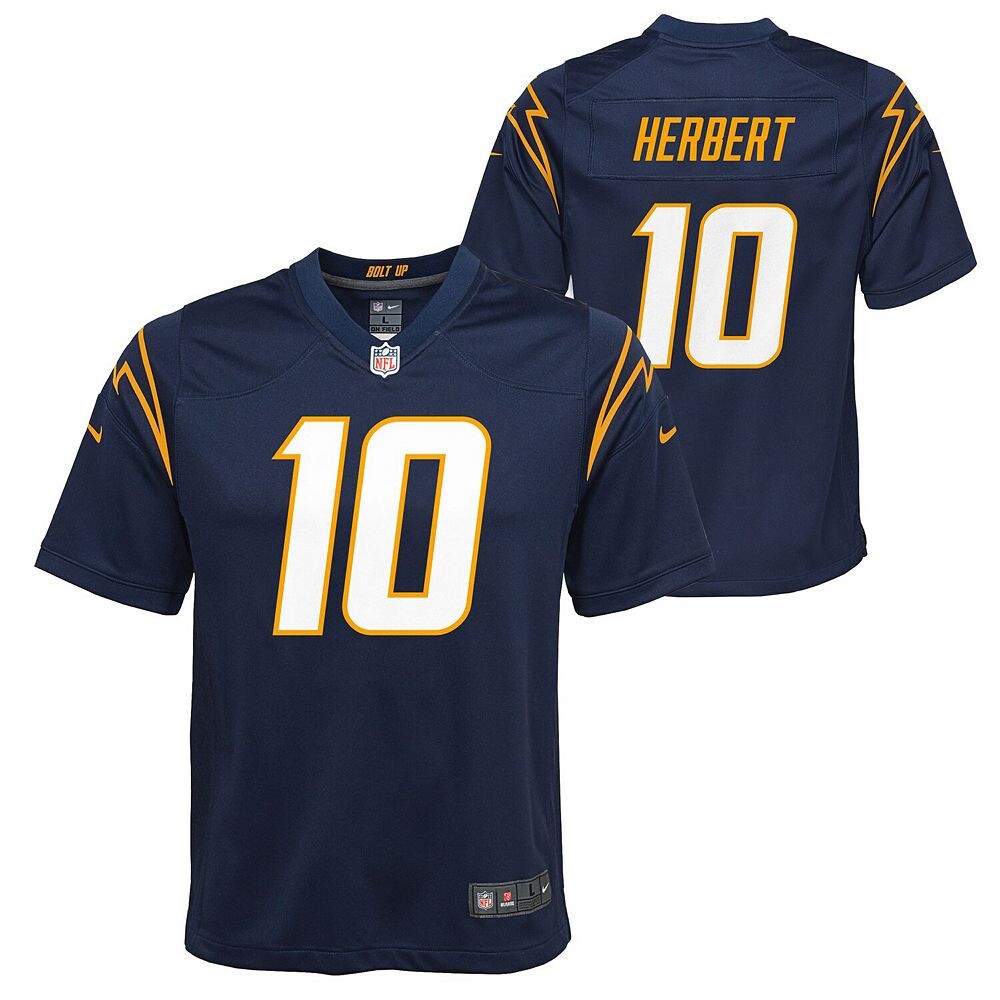 Молодежная игровая майка Nike Justin Herbert Navy Los Angeles Chargers, цвет Chg Navy
Молодежная игровая майка Nike Justin Herbert Navy Los Angeles Chargers, цвет Chg Navy