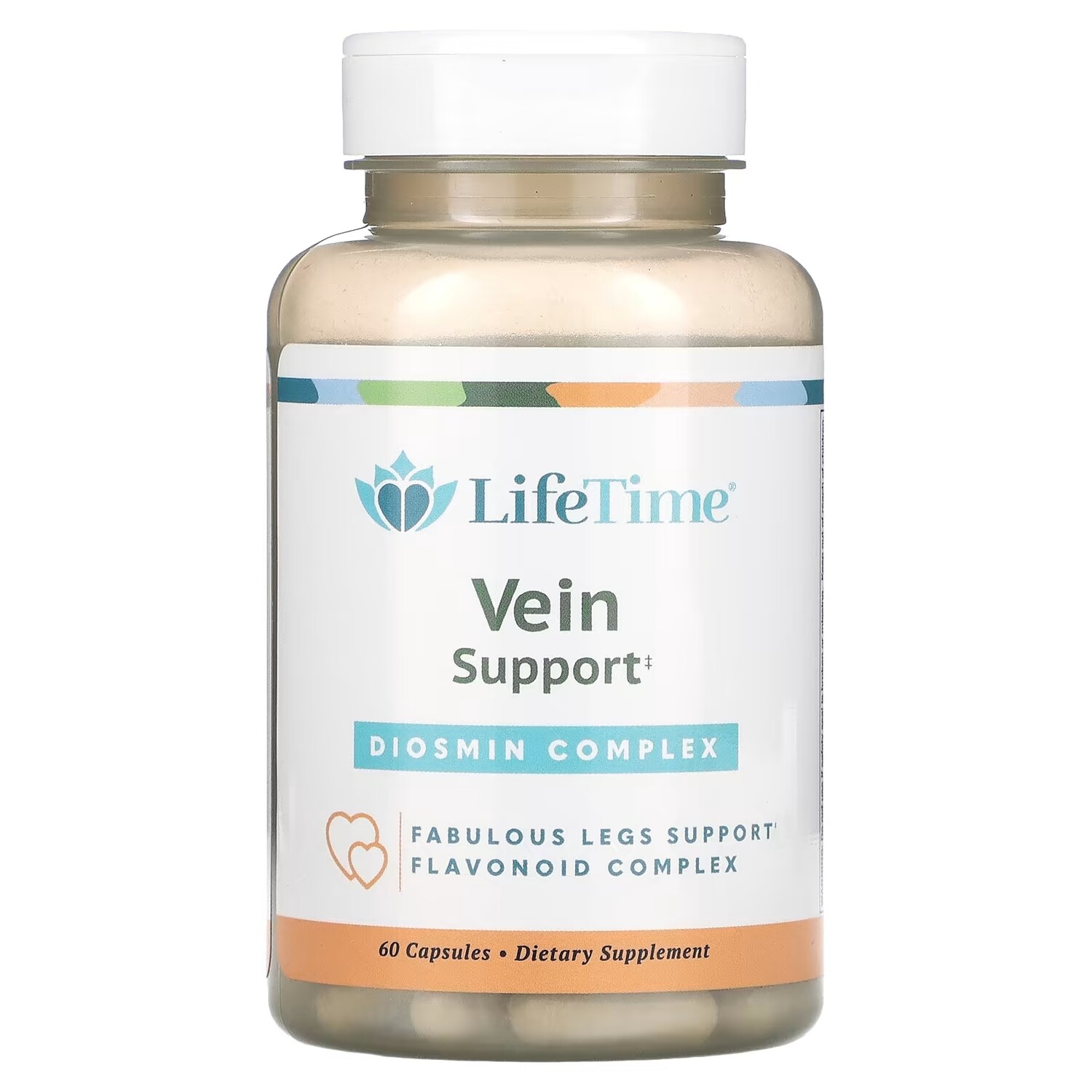 LifeTime Vitamins комплекс с диосмином, 60 капсул
LifeTime Vitamins комплекс с диосмином, 60 капсул