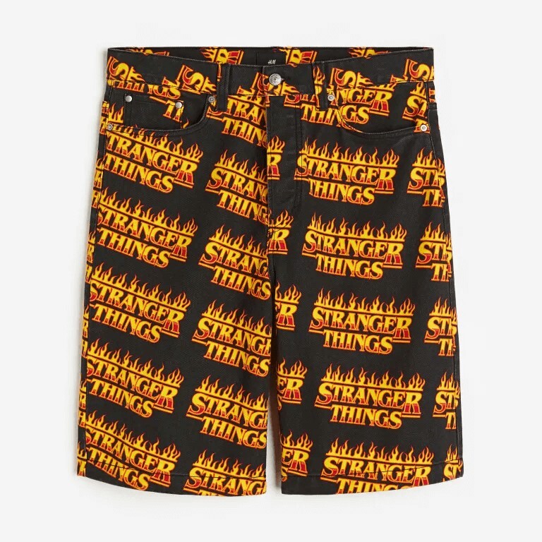 Шорты H&M x Stranger Things Loose Fit Printed Twill, черный/оранжевый
Шорты H&M x Stranger Things Loose Fit Printed Twill, черный/оранжевый
