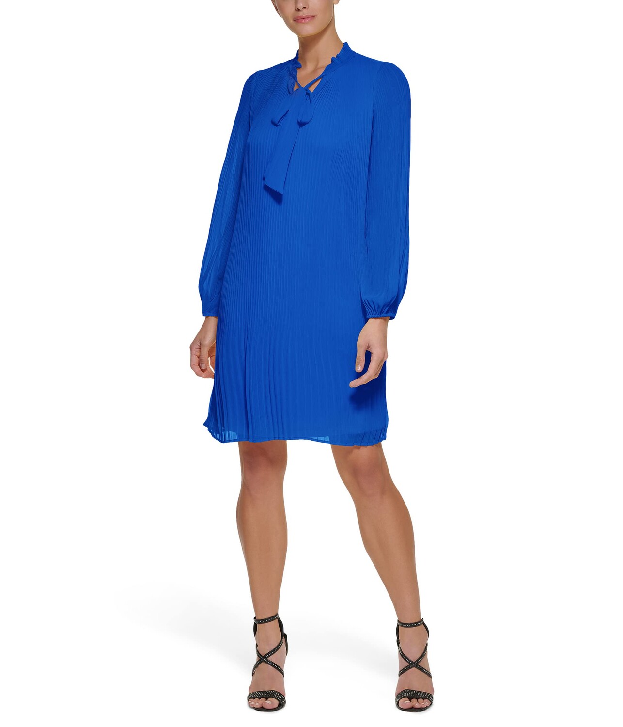 Платье DKNY, Long Sleeve Pleated Shift Dress with Neck Tie
Платье DKNY, Long Sleeve Pleated Shift Dress with Neck Tie