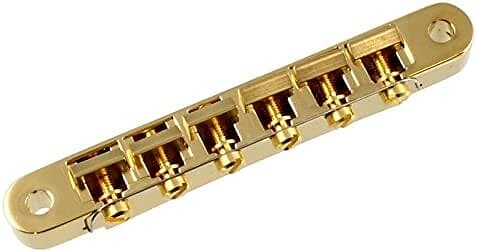 Тонематический бридж Allparts GB 0520-002, золотой 
Тонематический бридж Allparts GB 0520-002, золотой