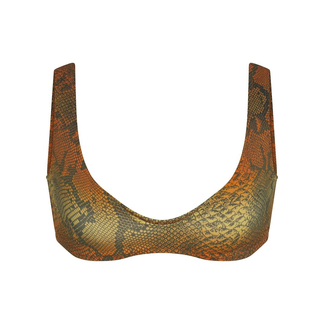 Купальник SKIMS Signature Swim Plunge Bikini, коричневый/зеленый
Купальник SKIMS Signature Swim Plunge Bikini, коричневый/зеленый