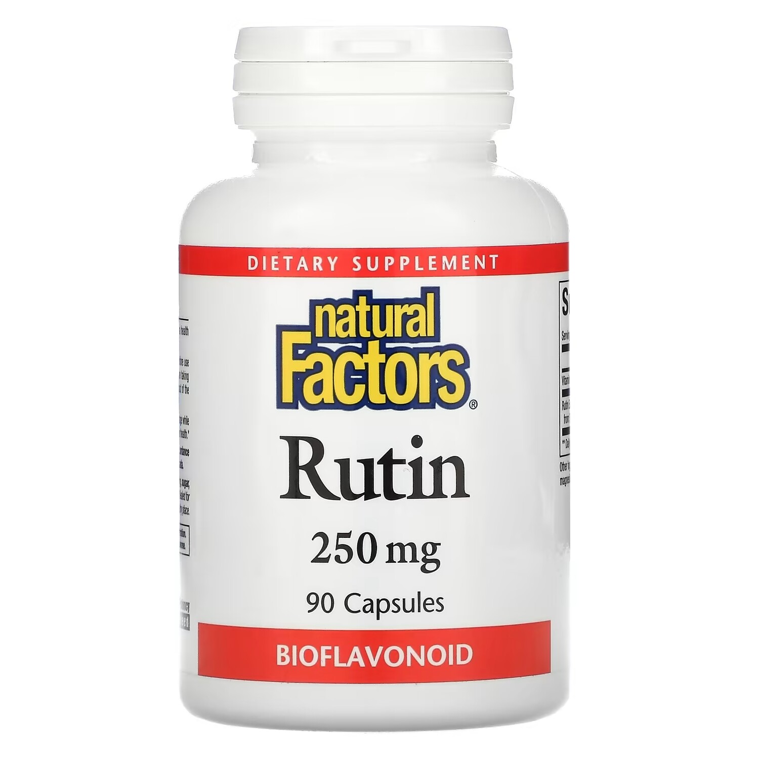 Natural Factors рутин 250 мг, 90 капсул
Natural Factors рутин 250 мг, 90 капсул