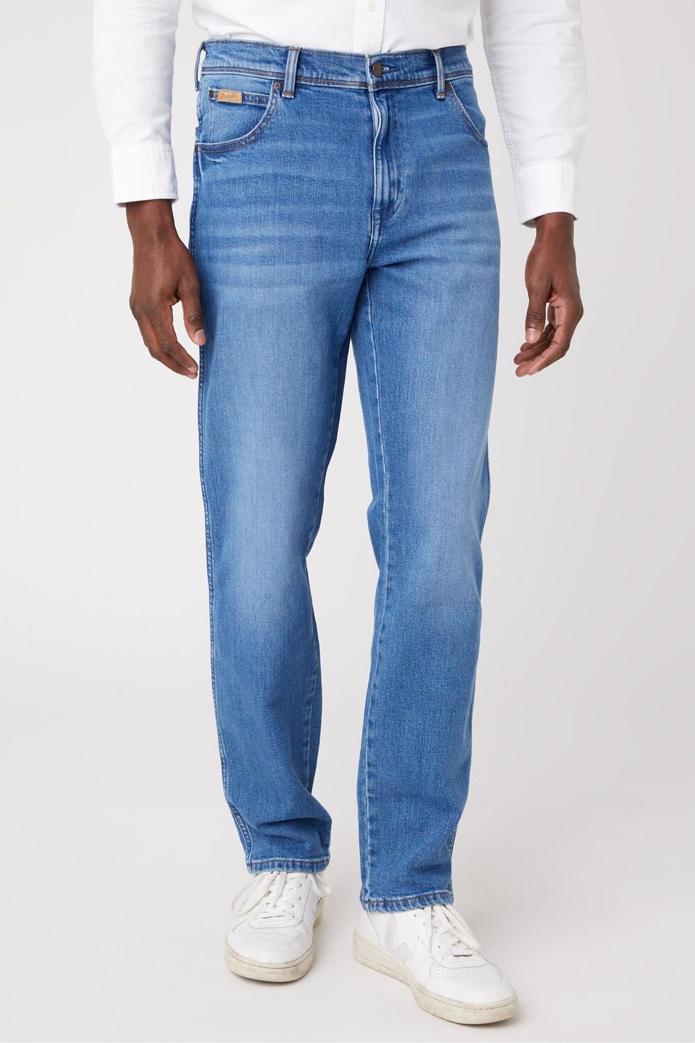 Техасские аутентичные джинсы прямого кроя Wrangler, синий 
Техасские аутентичные джинсы прямого кроя Wrangler, синий