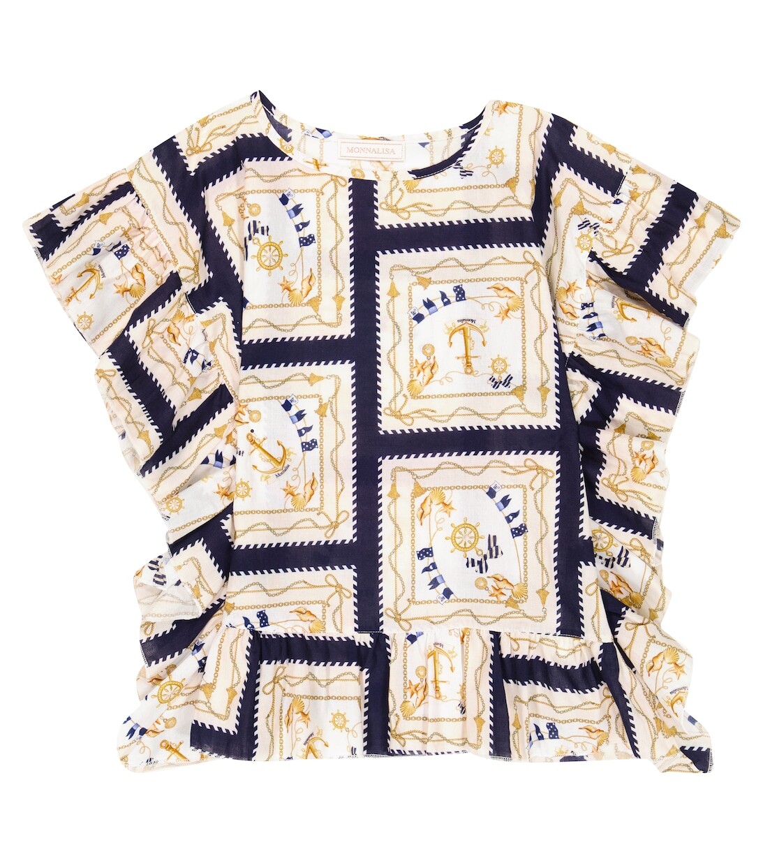 Кафтан из хлопка с принтом Monnalisa, разноцветный
Кафтан из хлопка с принтом Monnalisa, разноцветный