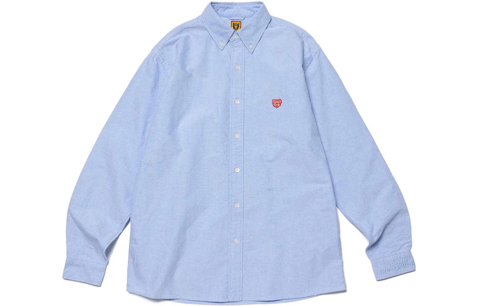 Хлопковая рубашка HUMAN MADE, синяя
Хлопковая рубашка HUMAN MADE, синяя