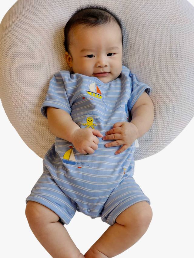 Детский комбинезон из органического хлопка sail away Purebaby, цвет Surf Stripe
Детский комбинезон из органического хлопка sail away Purebaby, цвет Surf Stripe