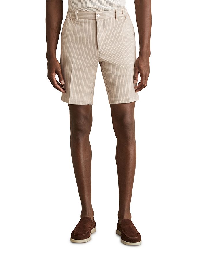Джерси полосатые шорты 9.1" REISS, коричневый/бежевый 
Джерси полосатые шорты 9.1" REISS, коричневый/бежевый