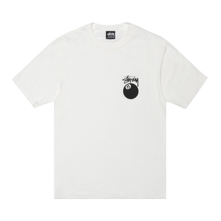 Футболка Stussy 8 Ball 'Natural', белый 
Футболка Stussy 8 Ball 'Natural', белый