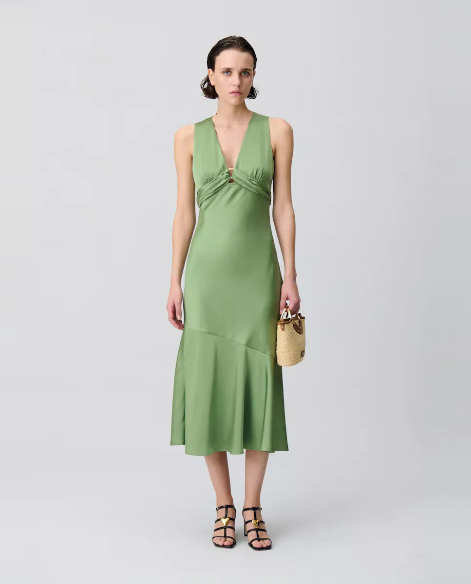Свободное платье без рукавов Claudie Pierlot, зеленый
Свободное платье без рукавов Claudie Pierlot, зеленый