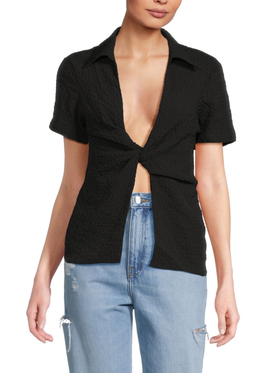 Рубашка вафельной вязки Twist с открытым передом Third Form, черный
Рубашка вафельной вязки Twist с открытым передом Third Form, черный