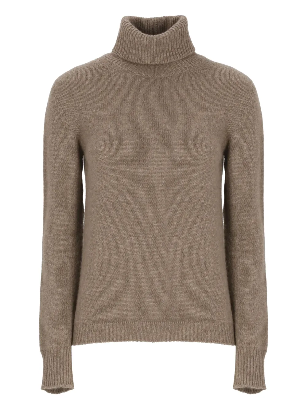 Свитер с воротником-гольф и ребристыми манжетами Vanisè, коричневый
Свитер с воротником-гольф и ребристыми манжетами Vanisè, коричневый