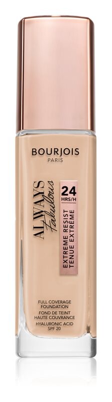 Тональный крем повышенной стойкости SPF 20 Bourjois Always Fabulous, оттенок 110 Vanille Clair 30 мл
Тональный крем повышенной стойкости SPF 20 Bourjois Always Fabulous, оттенок 110 Vanille Clair 30 мл