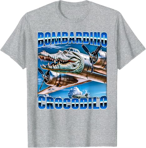 Футболка Bombardino Crocodilo - Italian Brainrot, серый
Футболка Bombardino Crocodilo - Italian Brainrot, серый