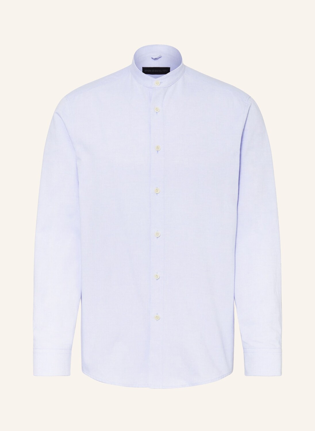 Рубашка талок стандартного кроя с воротником стойкой Drykorn, голубой 
Рубашка талок стандартного кроя с воротником стойкой Drykorn, голубой