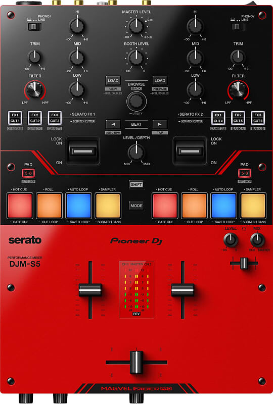 Pioneer DJ DJM-S5 2-канальный микшер для Serato DJ
Pioneer DJ DJM-S5 2-канальный микшер для Serato DJ