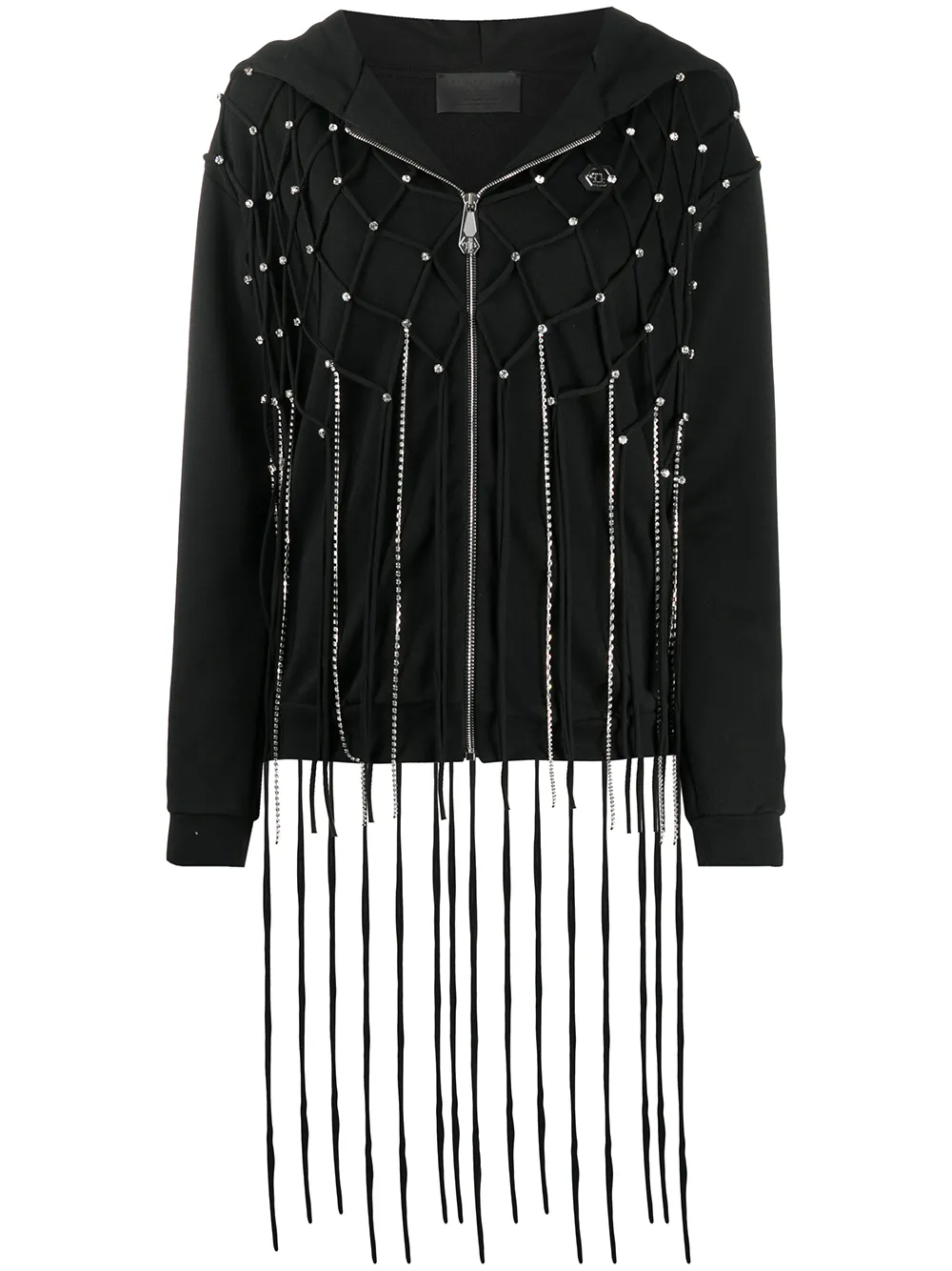 Свитер с бахромой Philipp Plein, черный
Свитер с бахромой Philipp Plein, черный