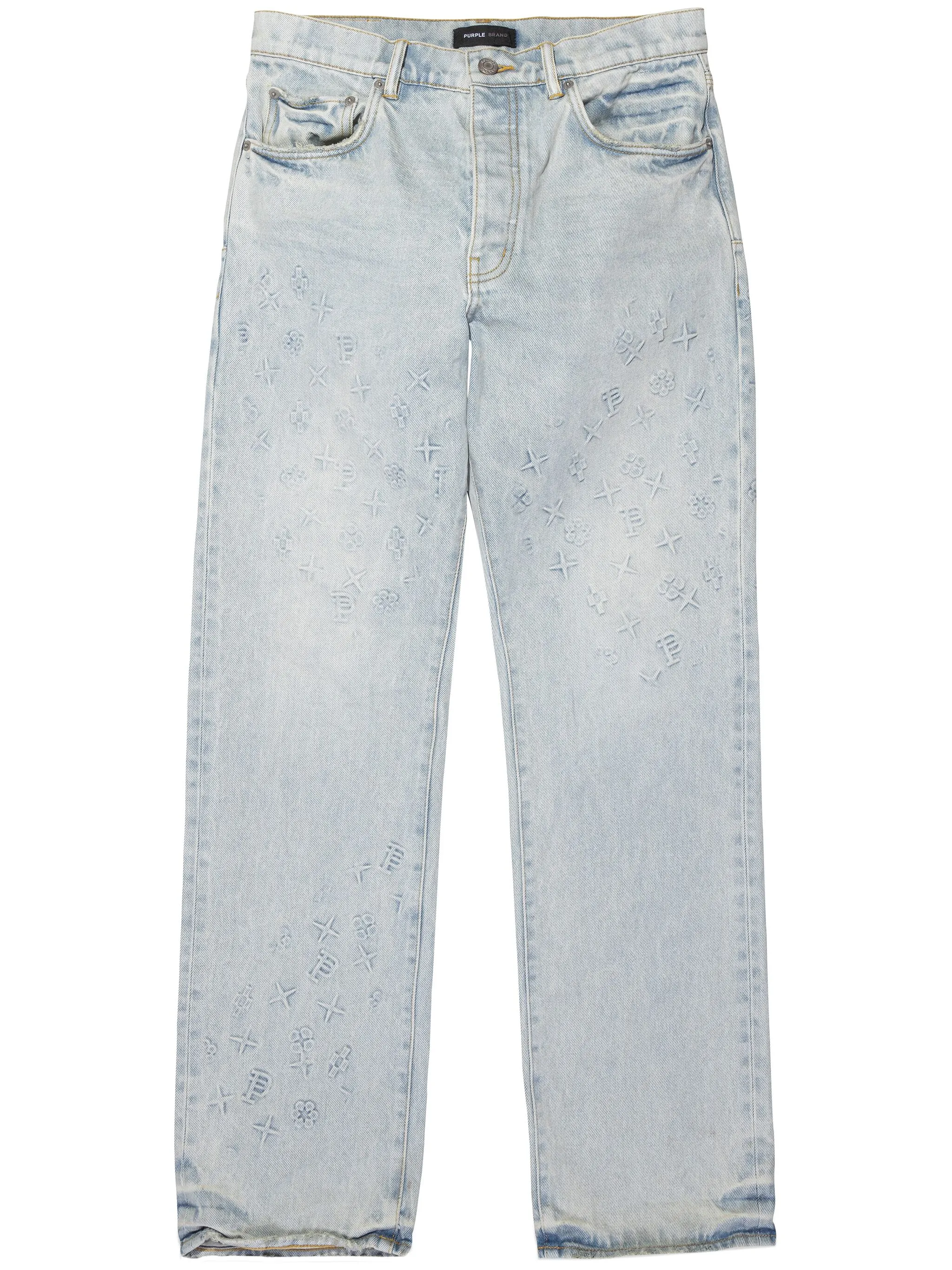 Прямые джинсы P011 с монограммой Purple Brand, синий
Прямые джинсы P011 с монограммой Purple Brand, синий