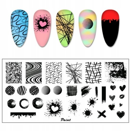 Пластина для штампа для ногтей, Tojato 
Пластина для штампа для ногтей, Tojato