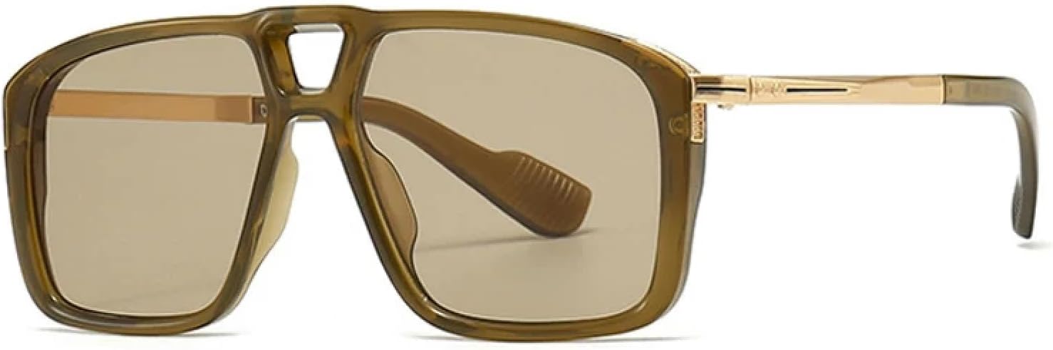 Мужские солнцезащитные очки в стиле ретро с двойной перемычкой, защитой от УФ-излучения UV400, модные женские очки с заклепками и градиентным переходом цвета TVTBBVV, Olive Green Green
Мужские солнцезащитные очки в стиле ретро с двойной перемычкой, защитой от УФ-излучения UV400, модные женские очки с заклепками и градиентным переходом цвета TVTBBVV, Olive Green Green