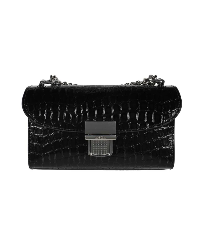 Сумка через плечо с крокодиловым принтом Msgm, черный
Сумка через плечо с крокодиловым принтом Msgm, черный