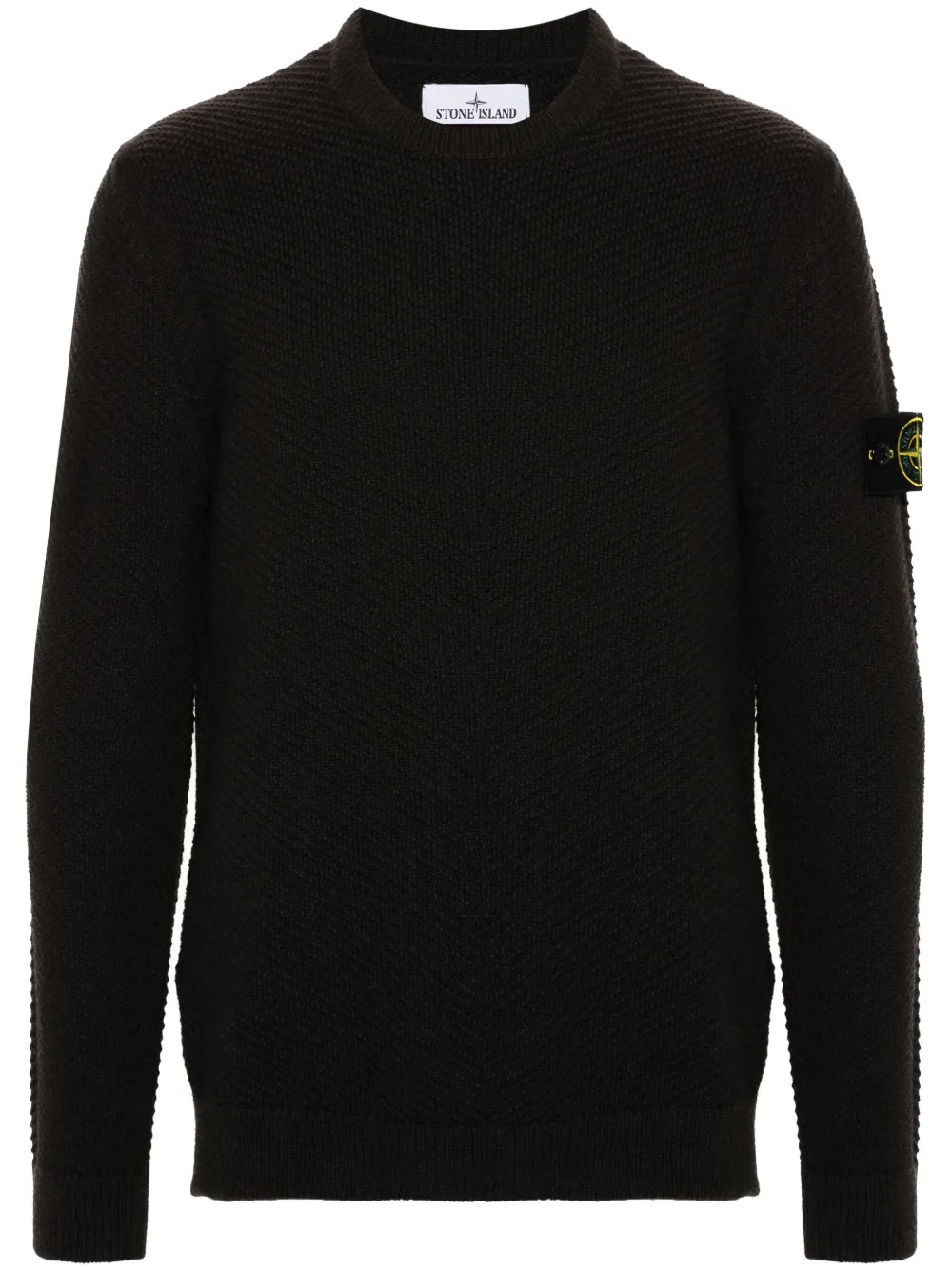 Шерстяной джемпер с нашивкой Compass Stone Island, коричневый
Шерстяной джемпер с нашивкой Compass Stone Island, коричневый