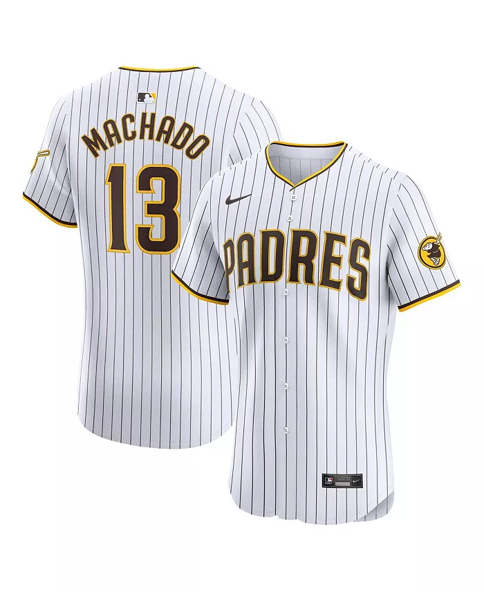 Мужская белая элитная домашняя футболка San Diego Padres Manny Machado Nike
Мужская белая элитная домашняя футболка San Diego Padres Manny Machado Nike