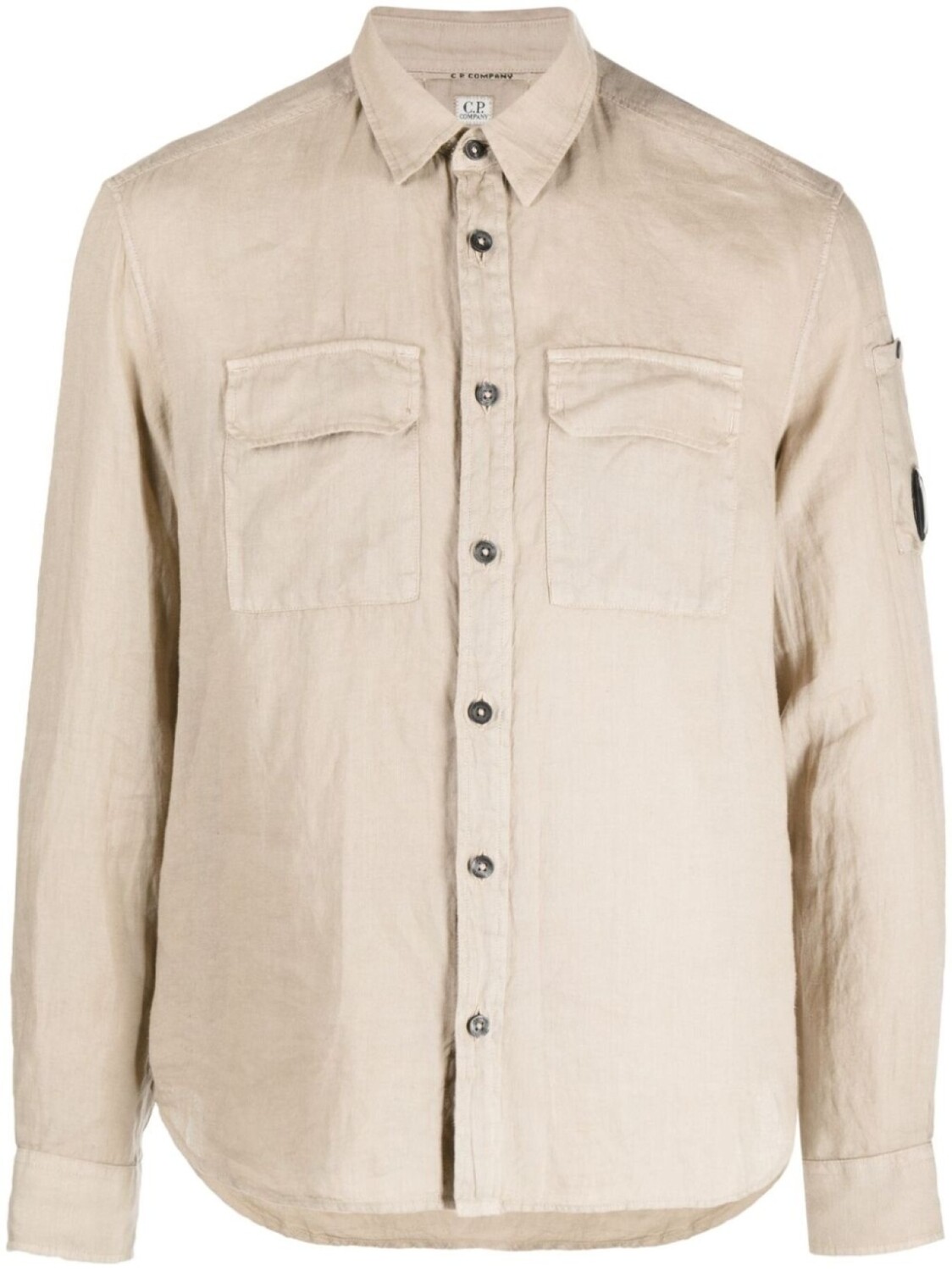 Льняная рубашка с декором Lens C.P. Company, коричневый
Льняная рубашка с декором Lens C.P. Company, коричневый